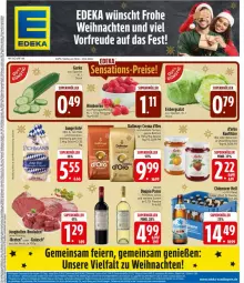 Gazetka promocyjna Edeka - Prospekte - Gazetka - ważna od 21.12 do 21.12.2024 - strona 3 - produkty: beere, beeren, beutel, bio, bohne, bohnen, braten, d'oro, dallmayr, darbo, deka, doppio passo, eier, eis, eisbergsalat, ente, flasche, grill, grillo, gulasch, gurke, himbeer, himbeere, himbeeren, jungbullen, konfitüre, natur, passo, primitivo, rouladen, salat, Ti, weihnachten