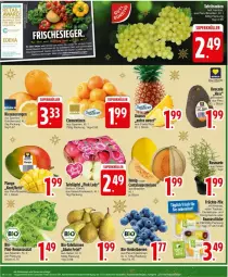 Gazetka promocyjna Edeka - Prospekte - Gazetka - ważna od 21.12 do 21.12.2024 - strona 4 - produkty: ananas, Ananasstücke, avocado, beere, beeren, bio, Birnen, clementinen, früchte, heidelbeere, heidelbeeren, honig, honigmelone, LG, mango, melone, orange, orangen, Pink Lady, Romanasalat, salat, tafeläpfel, tafelbirnen, Ti, trauben