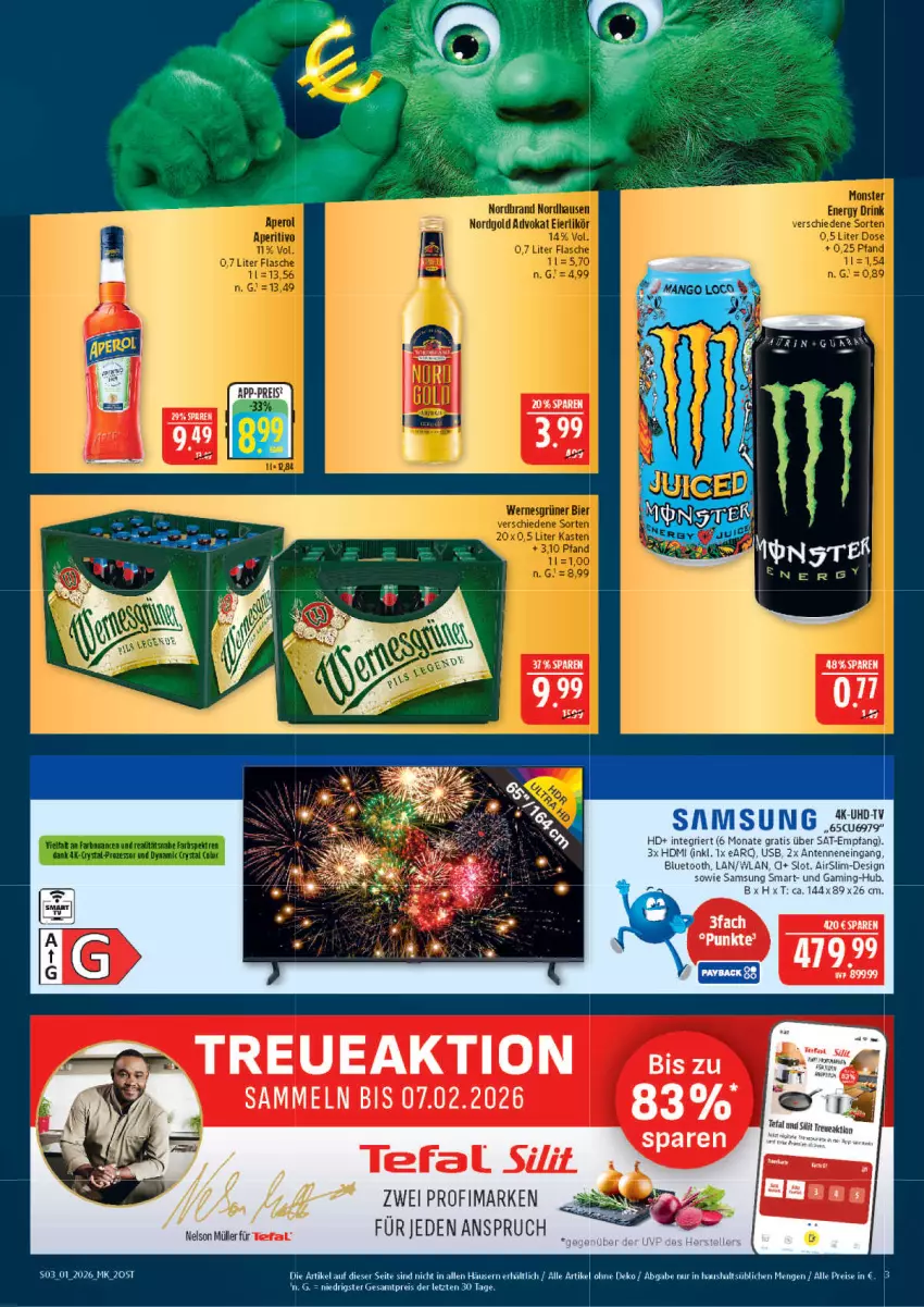 Aktueller Prospekt Marktkauf - Prospekt - von 28.12.2025 bis 03.01.2026 - strona 3 - produkty: eis, HDMI, reis, Samsung, tefal, Ti, uhd, usb, ZTE