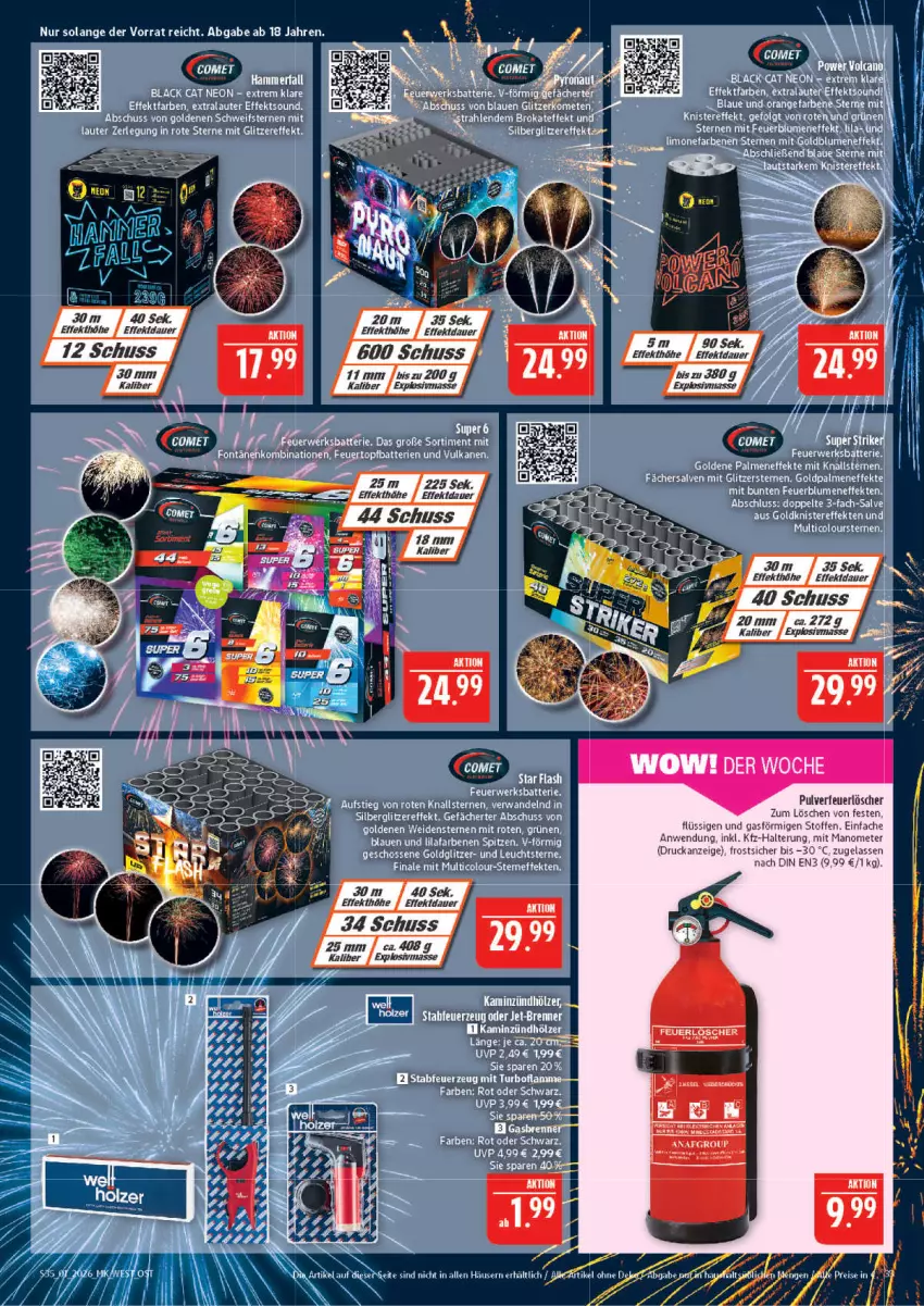 Aktueller Prospekt Marktkauf - Prospekt - von 28.12.2025 bis 03.01.2026 - strona 35 - produkty: auer, batterie, batterien, blume, blumen, eier, ente, Feuerzeug, Kamin, limo, orange, rwe, Ti, topf