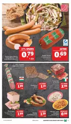 Gazetka promocyjna Marktkauf - Prospekt - Gazetka - ważna od 08.10 do 08.10.2022 - strona 17 - produkty: Brühwurst, dip, eis, fleisch, Geflügel, gin, knoblauch, Knoblauchbrühwurst, landleberwurst, leberwurst, prosciutto, rind, ring, rohschinken, salami, salat, schinken, schinkenwurst, schwein, schweine, schweinefleisch, Spezi, Ti, Ungarische Salami, wein, weine, wurst