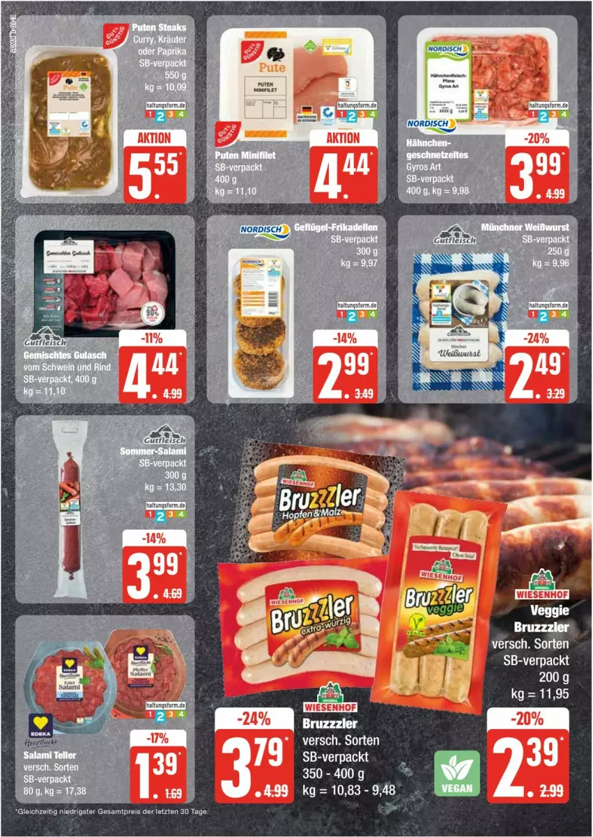 Aktueller Prospekt Edeka - Prospekte - von 26.08 bis 31.08.2024 - strona 10 - produkty: bruzzzler, eis, elle, reis, salami, teller, Ti, veggie, ZTE