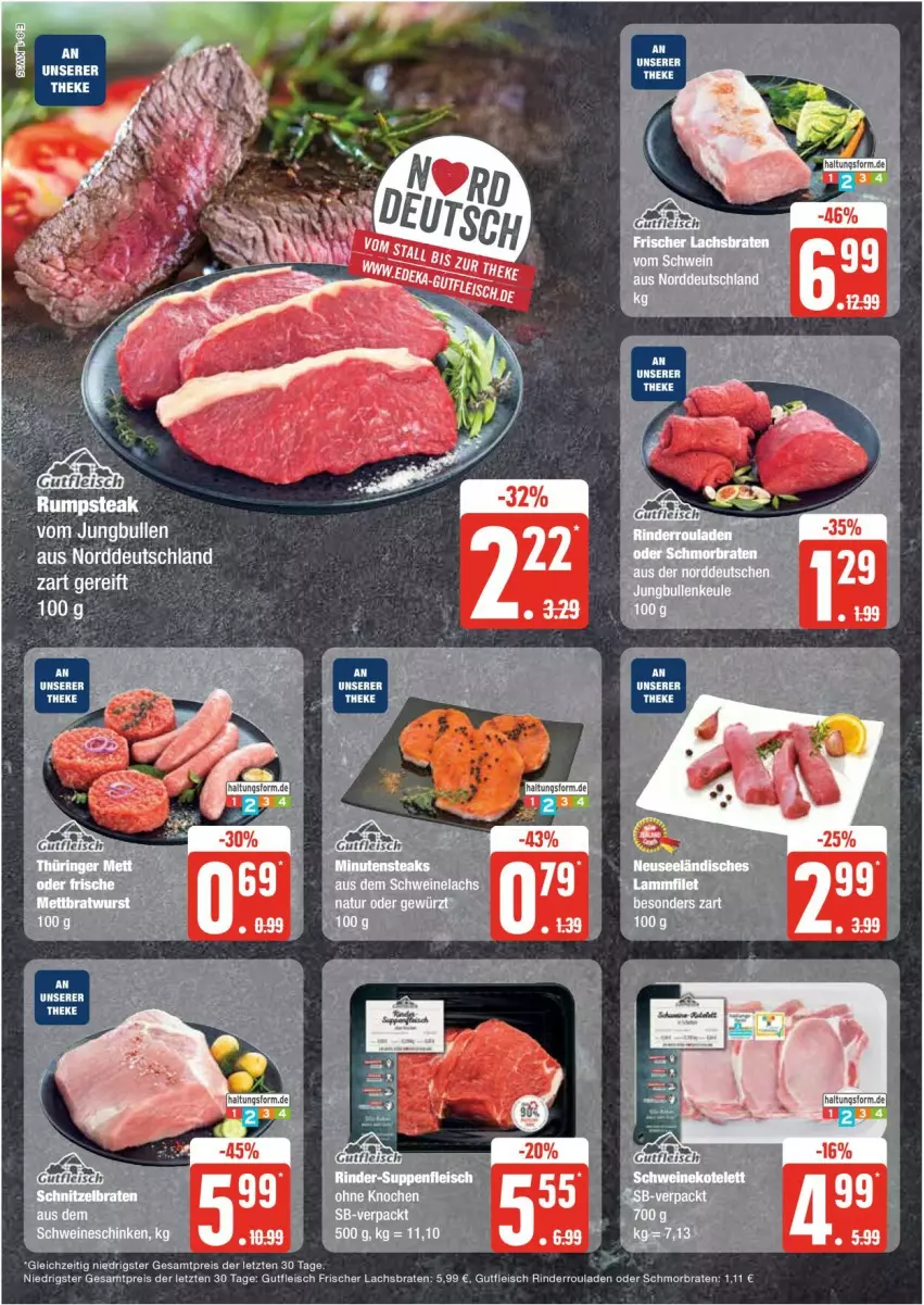 Aktueller Prospekt Edeka - Prospekte - von 26.08 bis 31.08.2024 - strona 8 - produkty: braten, eis, fleisch, gewürz, gin, gutfleisch, lachs, Lachsbraten, natur, reis, rind, rinder, Rinderroulade, rinderrouladen, rouladen, schmorbraten, schwein, schweine, Schweinelachs, Ti, wein, weine, ZTE