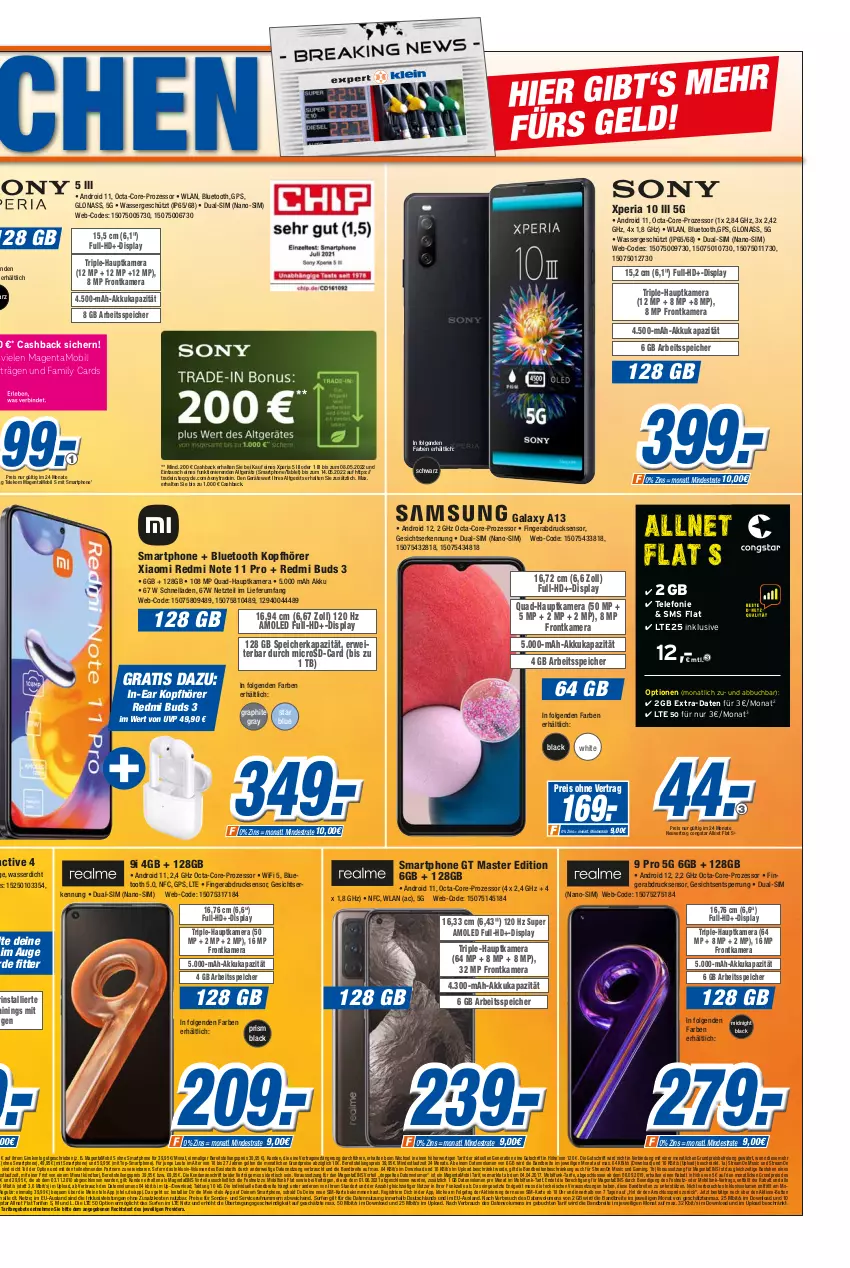 Aktueller Prospekt Expert Olpe - Prospekte - von 30.04 bis 06.05.2022 - strona 5 - produkty: akku, allnet flat, angebot, angebote, beko, Brei, buch, congstar, dual-sim, eis, elle, fingerabdrucksensor, frontkamera, GPS, hauptkamera, In-Ear Kopfhörer, inklusivleistungen, kamera, kopfhörer, lack, LG, microsd, quad, Rauch, reis, Ria, rum, rwe, sim, smartphone, sony, Surf, tablet, telefon, Ti, tisch, top-smartphone, uhr, wasser, Xperia, ZTE