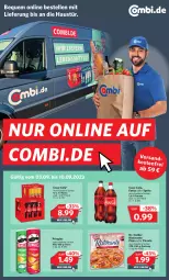 Gazetka promocyjna Combi - Prospekte - Gazetka - ważna od 10.09 do 10.09.2023 - strona 1 - produkty: aust, coca-cola, cola, Dr. Oetker, elle, fanta, fanta oder, fanta oder sprite, flasche, oder sprite, pizza, pringles, ring, ristorante, ristorante pizza, sprite, Ti