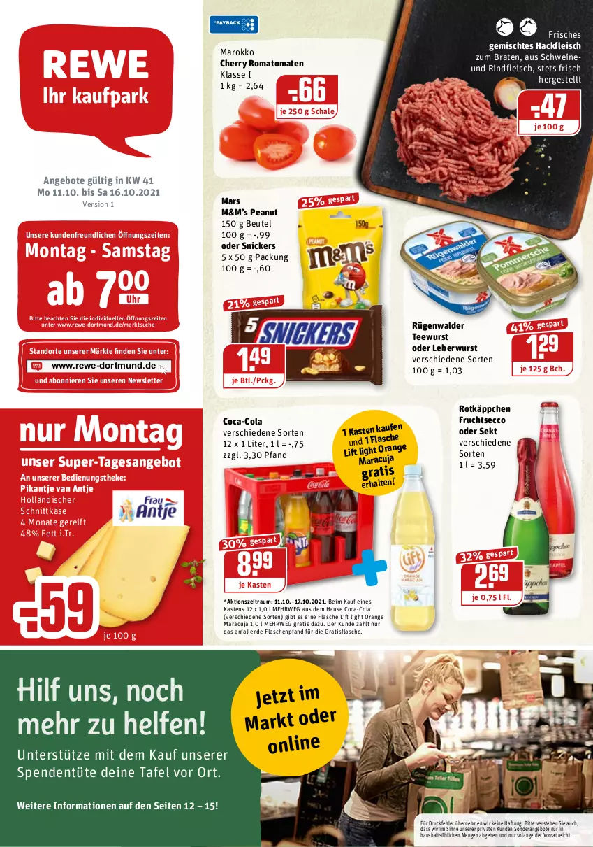 Aktueller Prospekt Rewe - REWE Ihr Kaufpark - von 11.10 bis 16.10.2021 - strona 1