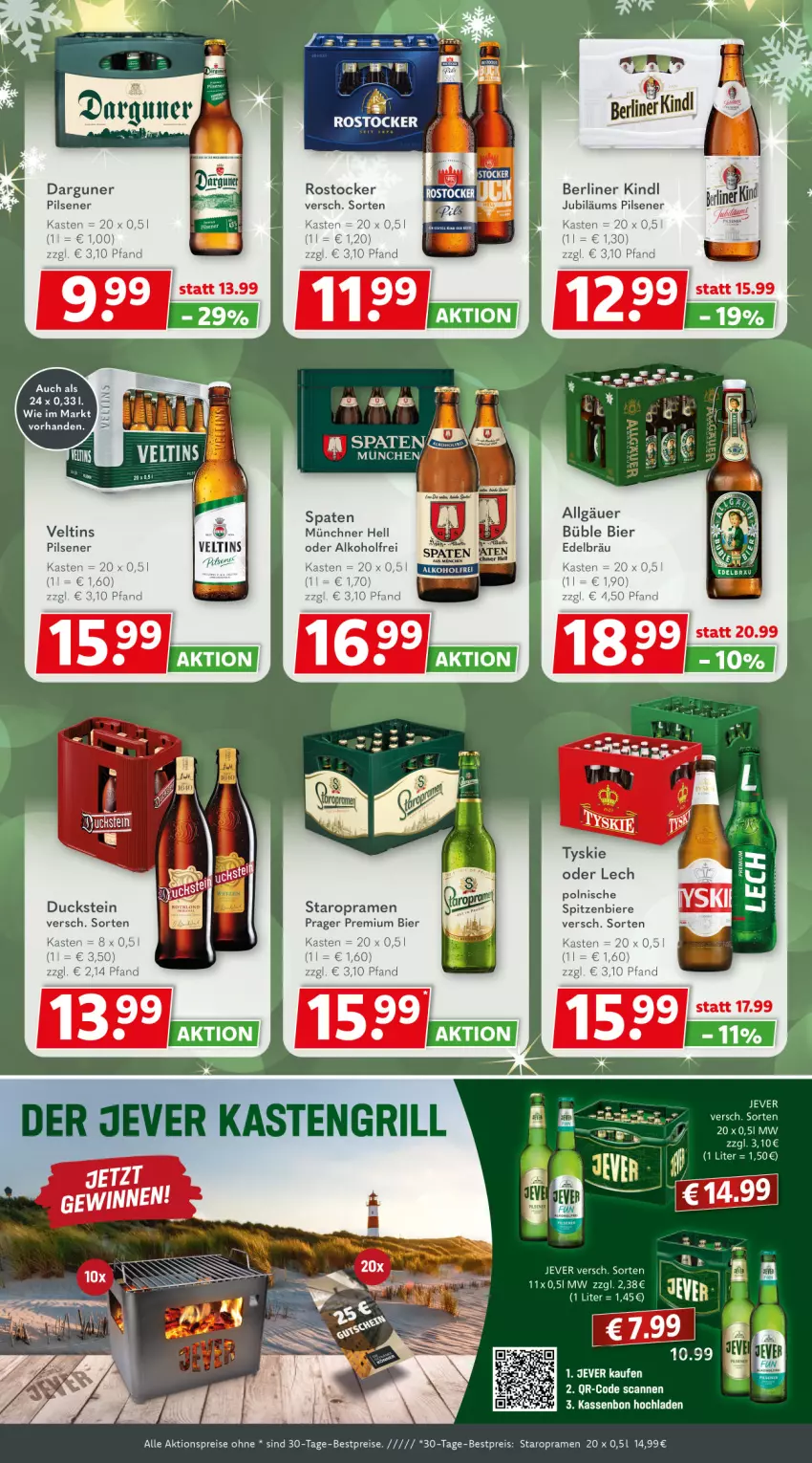 Aktueller Prospekt Getraenkeland - von 21.12.2025 bis 02.01.2026 - strona 2 - produkty: aktionspreis, aldi, alkohol, berliner, berliner kindl, bestpreis, bestpreise, bier, Biere, Duck, eis, jever, Jubiläums, LG, pils, pilsener, reis, Rostocker, Spaten, Staropramen, Ti, veltins