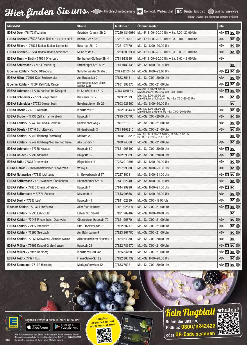 Aktueller Prospekt Edeka - Angebote der Woche - von 09.10 bis 14.10.2023 - strona 29 - produkty: angebot, angebote, auer, Bad, Bau, Berger, blume, blumen, deka, deutschlandcard, eier, eis, ente, fisch, fische, Fischer, fleisch, frischfisch, Käse, Müller, reis, reiss, rwe, sac, Seife, steinbach, telefon, Ti, uhr, wurst