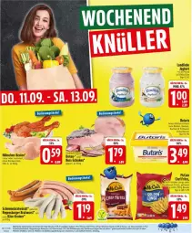Gazetka promocyjna Edeka - Prospekte - Gazetka - ważna od 13.09 do 13.09.2025 - strona 28 - produkty: Becher, beutel, braten, bratwurst, burger, butter, Butterschmalz, deka, eis, Golden Longs, joghur, joghurt, Käse, landliebe, landliebe joghurt, malz, mccain, nuss, regensburger, reis, schinken, Schmalz, schwein, steak, Ti, Tiere, wein, wurst, ZTE