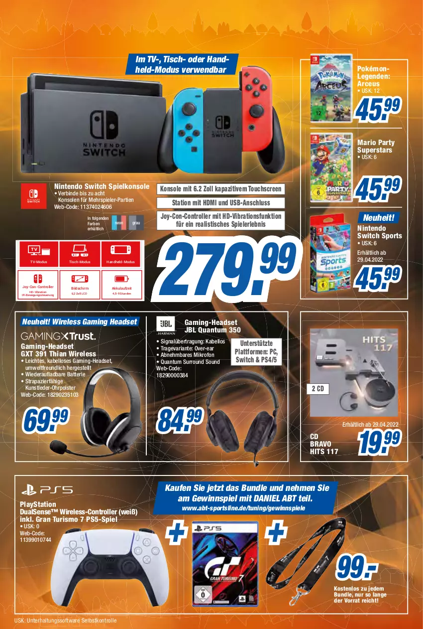 Aktueller Prospekt Expert Rastatt - Prospekte - von 27.04 bis 03.05.2022 - strona 5 - produkty: akku, batterie, Bravo, gaming-headset, gewinnspiel, HDMI, Headset, jbl, lays, LG, neuheit, nintendo, Nintendo Switch, PlayStation, ps4, rel, Ria, Roller, rwe, Signal, Software, Spiele, Spielkonsole, Sport, Ti, tisch, touchscreen, usb, ZTE