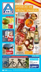 Gazetka promocyjna Aldi Nord - Aldi-Aktuell - Gazetka - ważna od 21.05 do 21.05.2022 - strona 1 - produkty: aldi, angebot, angebote, aus der tiefkühlung, decke, E-Bike, E-Bikes, elle, flasche, gin, küche, mango, olive, oliven, olivenöl, olivenöl extra, prophete, salami, Spezi, Ti, ZTE