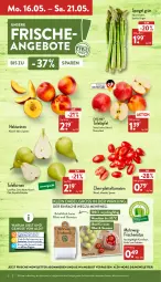 Gazetka promocyjna Aldi Nord - Aldi-Aktuell - Gazetka - ważna od 21.05 do 21.05.2022 - strona 2 - produkty: aldi, angebot, angebote, binden, Birnen, Clin, erde, Nektar, nektarinen, obst, Obst und Gemüse, rum, rwe, Schal, Schale, spargel, spargel grün, tafeläpfel, tafelbirnen, Ti, tomate, tomaten, und gemüse, ZTE