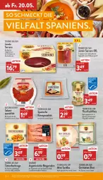 Gazetka promocyjna Aldi Nord - Aldi-Aktuell - Gazetka - ważna od 21.05 do 21.05.2022 - strona 30 - produkty: beutel, brot, elle, filet, filets, fisch, fische, garnelen, gin, Holz, in olivenöl, jamón serrano, Käse, olive, oliven, olivenöl, ring, rwe, salami, Schal, Schale, serrano, Spezi, thunfisch, Ti, Tintenfischringe, tisch, tortilla, tortillas, Waage, ZTE