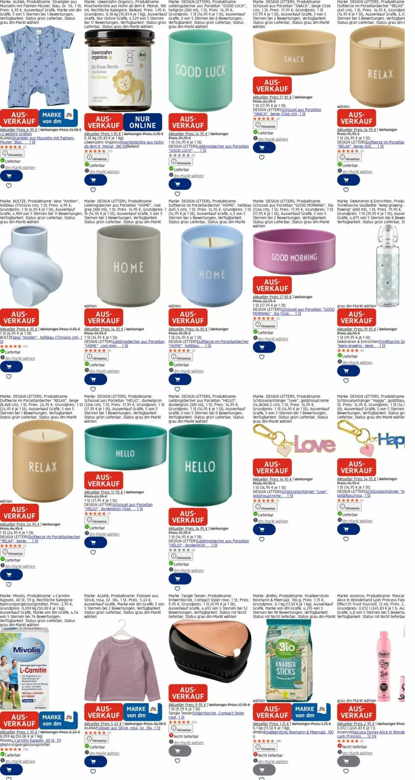 Aktueller Prospekt Dm Drogerie - Prospekte - von 24.11 bis 03.12.2025 - strona 22 - produkty: Anhänger, Bau, Becher, bio, brot, Brühe, bürste, creme, disney, Duftkerze, Effect, eis, Elan, elle, flasche, kerze, LG, Mascara, meersalz, Pullover, reis, rel, rosmarin, Rowi, salz, schüssel, snack, Tangle Teezer, tee, Ti, trinkflasche, Vase, Yo