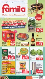 Gazetka promocyjna Famila - Prospekte - Gazetka - ważna od 29.04 do 29.04.2023 - strona 1 - produkty: angebot, angebote, aust, beutel, coca-cola, cola, Eckregal, eis, eisbergsalat, elle, ente, flasche, frico, frucht, fruchtgummi, gewürz, gouda, gouda jung, grill, grillrost, haribo, holländischer schnittkäse, kaffee, Käse, kraft, Lakritz, lebensmittel, led-licht, LG, melitta, natur, oder lakritz, regal, reis, ring, salat, schinken, Schinkensteak, schnittkäse, schwein, steak, steaks, steckregal, Ti, urvater, wein, ZTE