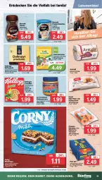 Gazetka promocyjna Famila - Prospekte - Gazetka - ważna od 29.04 do 29.04.2023 - strona 25 - produkty: amicelli, bio, cerealien, comtess, corny, creme, dallmayr, decke, eis, eiskaffee, erdnuss, frappé, gin, hafer, kaffee, kaffeepads, kakao, Kellogg‘s, lebensmittel, müsli, Müsliriegel, Nescafé, nuss, Pick Up!, Popp, reis, riegel, Ti, Törtchen, ZTE