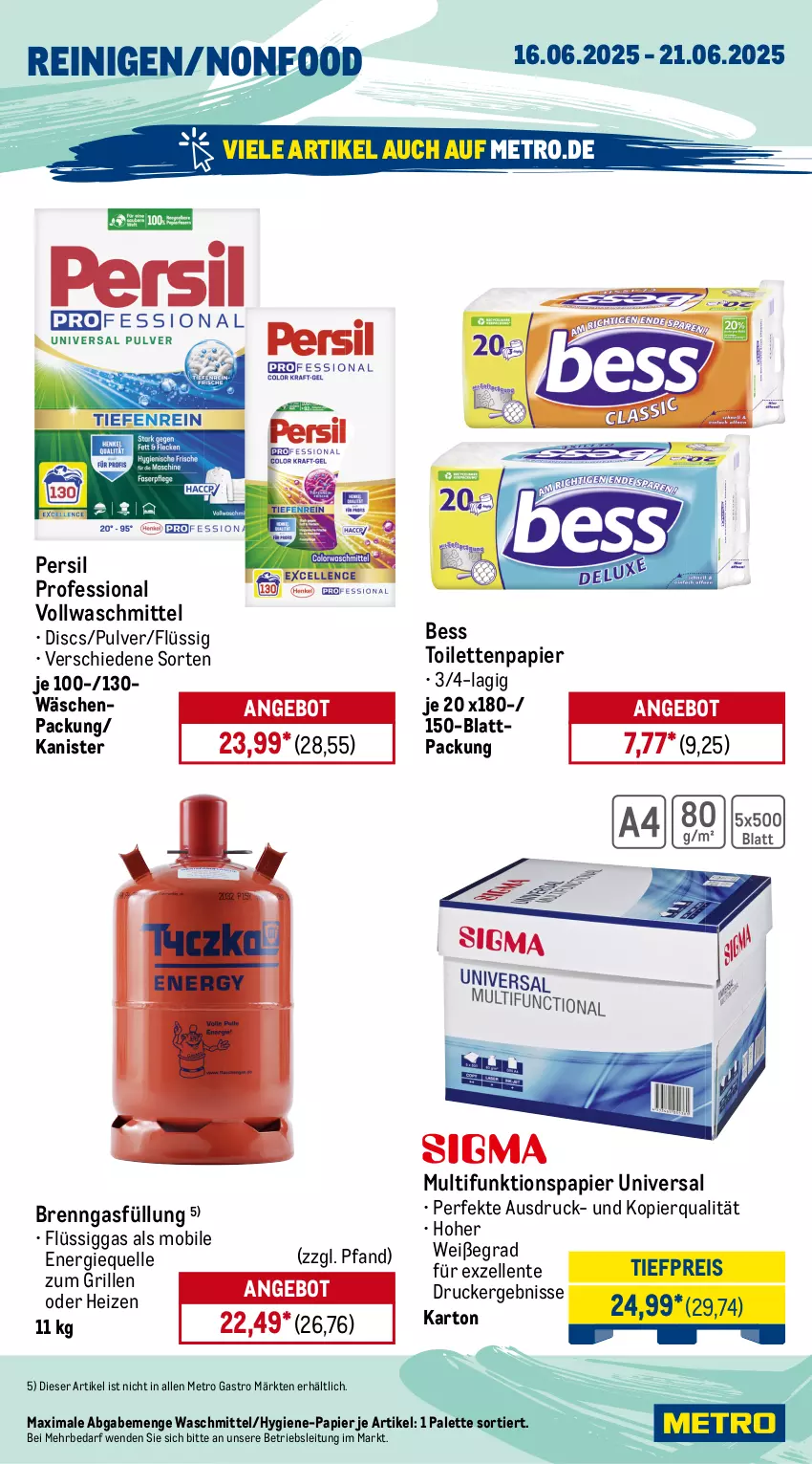 Aktueller Prospekt Metro - Wochen-Angebote Gastro - von 16.06 bis 21.06.2025 - strona 15 - produkty: angebot, asbach uralt, drucker, eis, elle, ente, flasche, früchte, früchten, fürst von metternich, Germ, getränk, getränke, grill, jägermeister, kräuter, kräuterlikör, likör, Meister, Metro, metro gastro, Mett, metternich, orange, Palette, papier, persil, pils, reis, riesling, sekt, Ti, tiefpreis, toilettenpapier, vollwaschmittel, waschmittel, wein, weinbrand