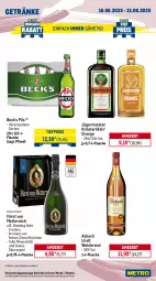 Gazetka promocyjna Metro - Wochen-Angebote Gastro - Gazetka - ważna od 21.06 do 21.06.2025 - strona 14 - produkty: angebot, asbach uralt, drucker, eis, elle, ente, flasche, früchte, früchten, fürst von metternich, Germ, getränk, getränke, grill, jägermeister, kräuter, kräuterlikör, likör, Meister, Metro, metro gastro, Mett, metternich, orange, Palette, papier, persil, pils, reis, riesling, sekt, Ti, tiefpreis, toilettenpapier, vollwaschmittel, waschmittel, wein, weinbrand