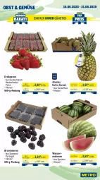 Gazetka promocyjna Metro - Wochen-Angebote Gastro - Gazetka - ważna od 21.06 do 21.06.2025 - strona 7 - produkty: ananas, beere, beeren, beutel, brombeere, brombeeren, eis, erdbeere, erdbeeren, fisch, fische, früchte, garnelen, lachs, meeresfrüchte, melone, melonen, Metro, Muscheln, obst, Räucherlachs, reis, ring, Schal, Schale, schnitten, Ti, tiefpreis, Tintenfischringe, wasser, wassermelone, wassermelonen