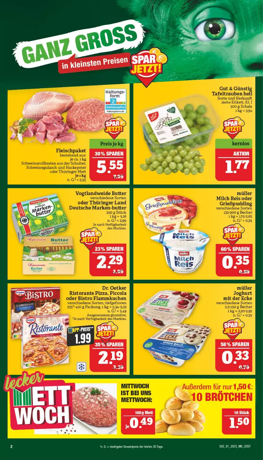 Aktueller Prospekt Marktkauf - Prospekt - von 01.01 bis 07.01.2022 - strona 2 - produkty: butter, eis, reis, ZTE