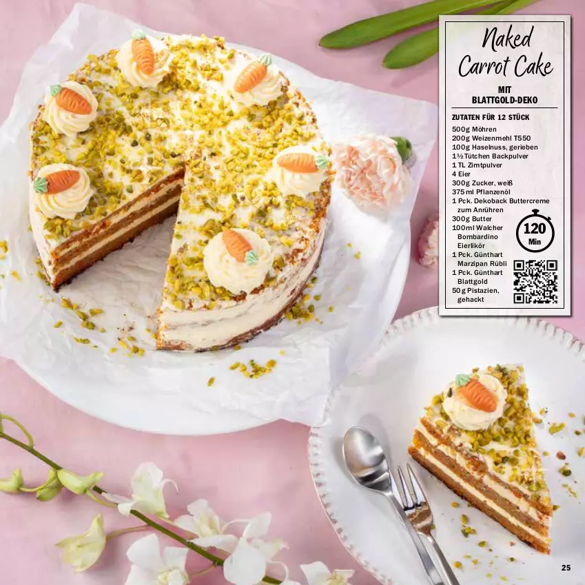 Aktueller Prospekt Hit - Feinkostbroschüre - von 04.03 bis 30.03.2024 - strona 25 - produkty: butter, creme, eier, eierlikör, haselnuss, likör, marzipan, mehl, möhren, nuss, pflanze, pflanzen, Pflanzenöl, pistazien, weizenmehl, zucker