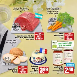 Gazetka promocyjna Hit - Feinkostbroschüre - Gazetka - ważna od 30.03 do 30.03.2024 - strona 15 - produkty: bio, Bundmöhren, butter, eis, elle, filet, gewürz, mac, meersalz, möhren, natur, pfeffer, reis, rind, rinder, rinderfilet, salz, steak, steaks, suppe, suppen, Ti