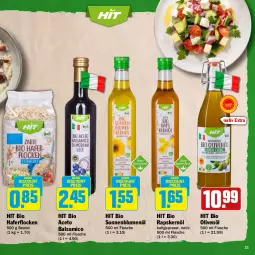 Gazetka promocyjna Hit - Feinkostbroschüre - Gazetka - ważna od 30.03 do 30.03.2024 - strona 21 - produkty: aceto, aceto balsamico, auer, balsam, balsamico, beutel, bio, blume, blumen, blumenöl, discount, eis, flasche, hafer, haferflocken, olive, oliven, olivenöl, reis, sonnenblume, sonnenblumen, sonnenblumenöl, Ti