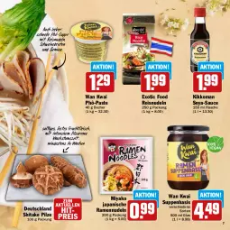 Gazetka promocyjna Hit - Feinkostbroschüre - Gazetka - ważna od 30.03 do 30.03.2024 - strona 7 - produkty: Becher, braten, eis, elle, flasche, fleisch, frucht, fruchtfleisch, kikkoman, nudel, nudeln, pilze, reis, saft, sauce, schwein, schweine, schweinebraten, soya, suppe, suppen, Ti, und gemüse, wein, weine