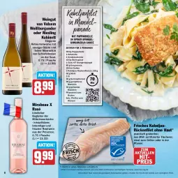 Gazetka promocyjna Hit - Feinkostbroschüre - Gazetka - ważna od 30.03 do 30.03.2024 - strona 8 - produkty: aktionspreis, blattspinat, braten, burgunder, dell, eis, elle, filet, filets, fisch, fische, Fischer, flasche, fleisch, gorgonzola, grill, ideal zum grillen, kabeljaufilet, kabinett, knoblauch, küche, LG, mandel, mandeln, mehl, pfanne, pfeffer, pflanze, pflanzen, Pflanzenöl, rebsortenweine, reis, riesling, roséwein, sahne, salz, sauce, Schal, Schalotte, Schere, Semmel, Semmelbrösel, spargel, spinat, stangenspargel, Ti, tisch, wein, weine, Weißburgunder