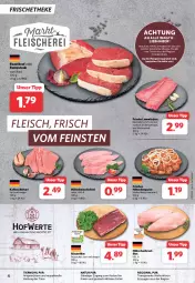 Gazetka promocyjna Combi - Prospekte - Gazetka - ważna od 02.12 do 02.12.2023 - strona 4 - produkty: beef, brustfilet, eis, Elan, elle, ente, filet, fleisch, gyros, hähnchenbrust, hähnchenbrustfilet, Hähnchengyros, Hähnchenschnitzel, kalbsschnitzel, küche, Küchen, lachs, lamm, lammlachse, mac, natur, oder rumpsteak, rind, rinder, rinderfilet, roastbeef, rum, rumpsteak, schnitzel, steak, steaks, Ti, Tiere, tisch