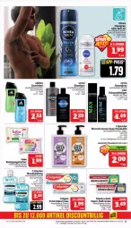 Gazetka promocyjna Marktkauf - Prospekt - Gazetka - ważna od 13.04 do 13.04.2024 - strona 29 - produkty: Adidas, aktionspreis, Bad, Bebe, colgate, creme, deka, duschbad, eis, flasche, haarspray, Haftcreme, Handseife, LG, listerine, mundspülung, nivea, nuss, Reinigung, reinigungstücher, reis, roll-on, Roller, Seife, shampoo, spülung, syoss, Ti, tücher, Yo, zahncreme, ZTE