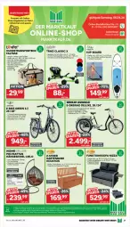 Gazetka promocyjna Marktkauf - Prospekt - Gazetka - ważna od 13.04 do 13.04.2024 - strona 33 - produkty: akku, angebot, angebote, auer, Bank, Dreirad, E-Bike, eis, funktionssofa, Garten, gartenbank, kissen, Ria, rucksack, sac, Schal, sessel, Sofa, Sport, Tasche, taschen, tee, Ti, tisch, uhr