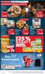 Gazetka promocyjna Kaufland - Prospekt - Gazetka - ważna od 03.01 do 03.01.2024 - strona 4 - produkty: Airfryer, angebot, angebote, appenzeller, blume, blumen, blumenöl, bonduelle, brötchen, champignon, champignons, dell, eis, elle, fisch, Fondue, gabel, gewinnspiel, hafer, haferflocken, ilag, kartoffel, kartoffeln, Käse, Kranz, leine, mehl, Mode, olive, oliven, sauce, Schal, Schale, Schmelzkäse, schmelzkäsezubereitung, sonnenblume, sonnenblumen, sonnenblumenöl, speisekartoffeln, Spiele, spülmaschinen, thermostat, thunfisch, Ti, tomate, tomaten, tomatensauce, topf, tristar, weizenmehl, zitrone, zitronen, ZTE