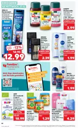 Gazetka promocyjna Kaufland - Prospekt - Gazetka - ważna od 03.01 do 03.01.2024 - strona 40 - produkty: angebot, Bad, Badekristalle, bio, bruno banani, bürste, bürsten, coupon, coupons, decke, deo, deo roll-on, duschgel, ente, feuchttücher, folgemilch, hipp, kneipp, leine, LG, milch, natur, nivea, omega, Omega-3, oral-b, roll-on, Roller, salz, shampoo, shampoo oder spülung, spülung, Ti, Tiere, tücher, vita, Vitamine, zahnbürste, zahnbürsten, ZTE