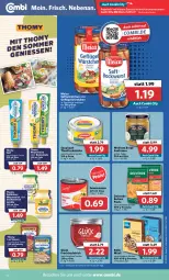 Gazetka promocyjna Combi - Prospekte - Gazetka - ważna od 23.07 do 23.07.2022 - strona 14 - produkty: angebot, angebote, aufstrich, buitoni, buitoni pasta, eis, erde, fisch, frucht, fruchtaufstrich, Geflügel, gemüsemais, kölln, mais, mayonnaise, meica, müsli, pasta, reis, remoulade, saft, sauce, saupiquet, senf, thomy, thomy les sauces, thunfisch, würstchen, Yo, ZTE