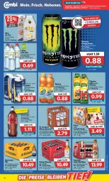 Gazetka promocyjna Combi - Prospekte - Gazetka - ważna od 23.07 do 23.07.2022 - strona 16 - produkty: Alwa, angebot, angebote, Astra, bier, bio, coca-cola, cola, drink, eis, eistee, energy drink, flasche, Hefe, ice tea, könig pilsener, mineralwasser, monster, Monster Energy, Nektar, Nestea, Paula, paulaner, pfanne, Pfanner, pils, pilsener, reis, säfte, schöfferhofer, tee, vilsa, wasser, ZTE