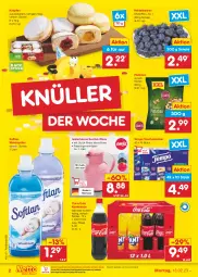 Gazetka promocyjna Netto Marken-Discount - Filial-Angebote - Gazetka - ważna od 18.02 do 18.02.2023 - strona 2 - produkty: beere, beeren, bestpreis, cola, eis, Germ, heidelbeere, heidelbeeren, isolierkanne, ndk, pistazien, reis, Schal, Schale, Softlan, stube, Tasche, taschen, taschentücher, Tempo, Ti, tücher, weichspüler