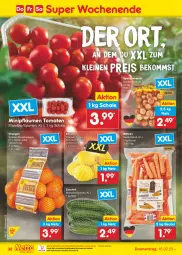 Gazetka promocyjna Netto Marken-Discount - Filial-Angebote - Gazetka - ważna od 18.02 do 18.02.2023 - strona 38 - produkty: beko, bestpreis, beutel, eis, leine, möhren, ndk, orange, orangen, pflaume, pflaumen, reis, Schal, Schale, Speisezwiebeln, Ti, tomate, tomaten, zitrone, zitronen, zucchini, zwiebel, zwiebeln