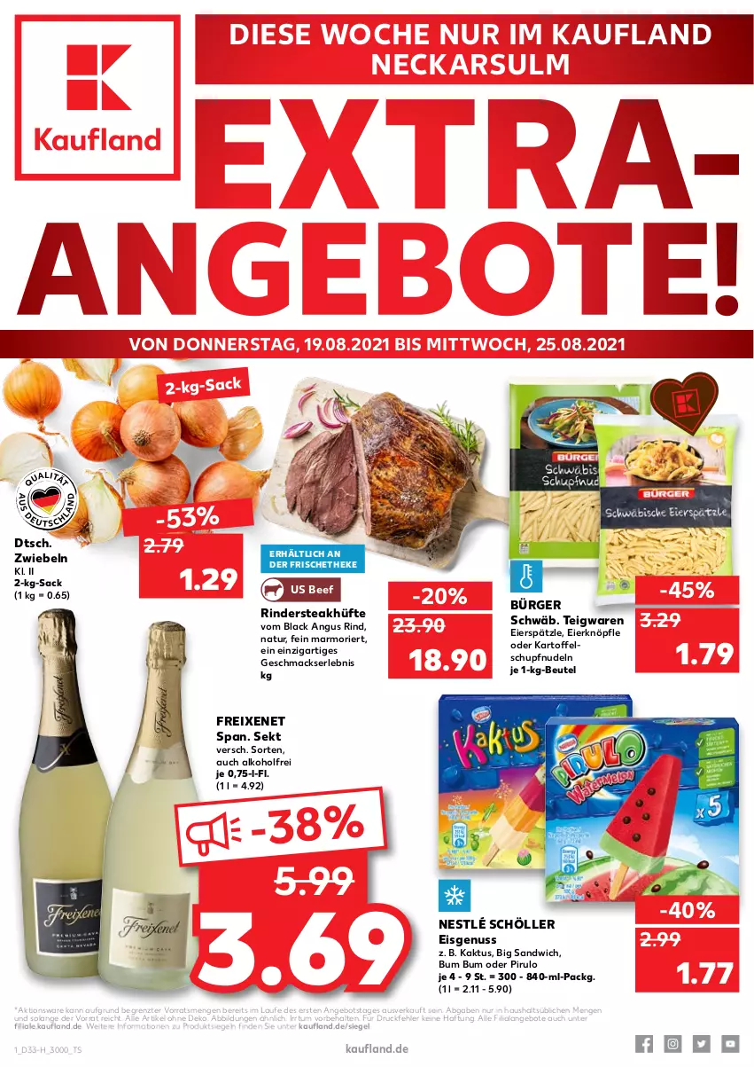 Aktueller Prospekt Kaufland - Spezielle Angebote - von 19.08 bis 25.08.2021 - strona 1