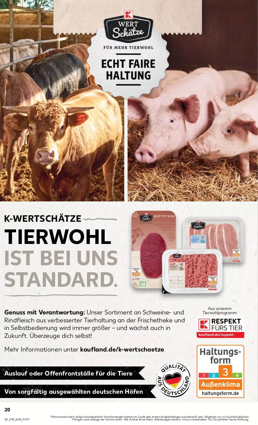 Aktueller Prospekt Kaufland - Prospekt - von 28.03 bis 03.04.2024 - strona 20 - produkty: angebot, eis, fleisch, nuss, rind, rindfleisch, schwein, schweine, Ti, Tiere, wein, weine, ZTE