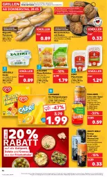 Gazetka promocyjna Kaufland - Prospekt - Gazetka - ważna od 03.04 do 03.04.2024 - strona 14 - produkty: angebot, antipasti, apostels, asti, auer, baguette, Bau, Bauer, Becher, blume, blumen, brötchen, Cap, cola, creme, drink, eis, energy drink, erfrischungsgetränk, fleisch, fleischsalat, getränk, gin, grill, gurke, gurken, hafer, haferflocken, joghur, joghurt, knoblauch, Kürbis, kürbiskerne, langnese, langnese eis, limo, limonade, mehl, orange, orangen, Paula, paulaner, pizza, Popp, salat, salate, sonnenblume, sonnenblumen, Spezi, Ti, tisch, zaziki, ZTE, zucker