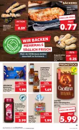 Gazetka promocyjna Kaufland - Prospekt - Gazetka - ważna od 03.04 do 03.04.2024 - strona 29 - produkty: angebot, angebote, auer, brot, brötchen, caramel, edamer, eis, Eiweißbrot, getränk, getränke, getränkepulver, gin, instant-kaffee, kaffee, kakao, kuchen, margherita, milch, mövenpick, olive, oliven, pizza, schnitten, schoko, schokolade, Schwartau, sirup, snack, Ti, vanille, weizenbrötchen, zitrone, zucker