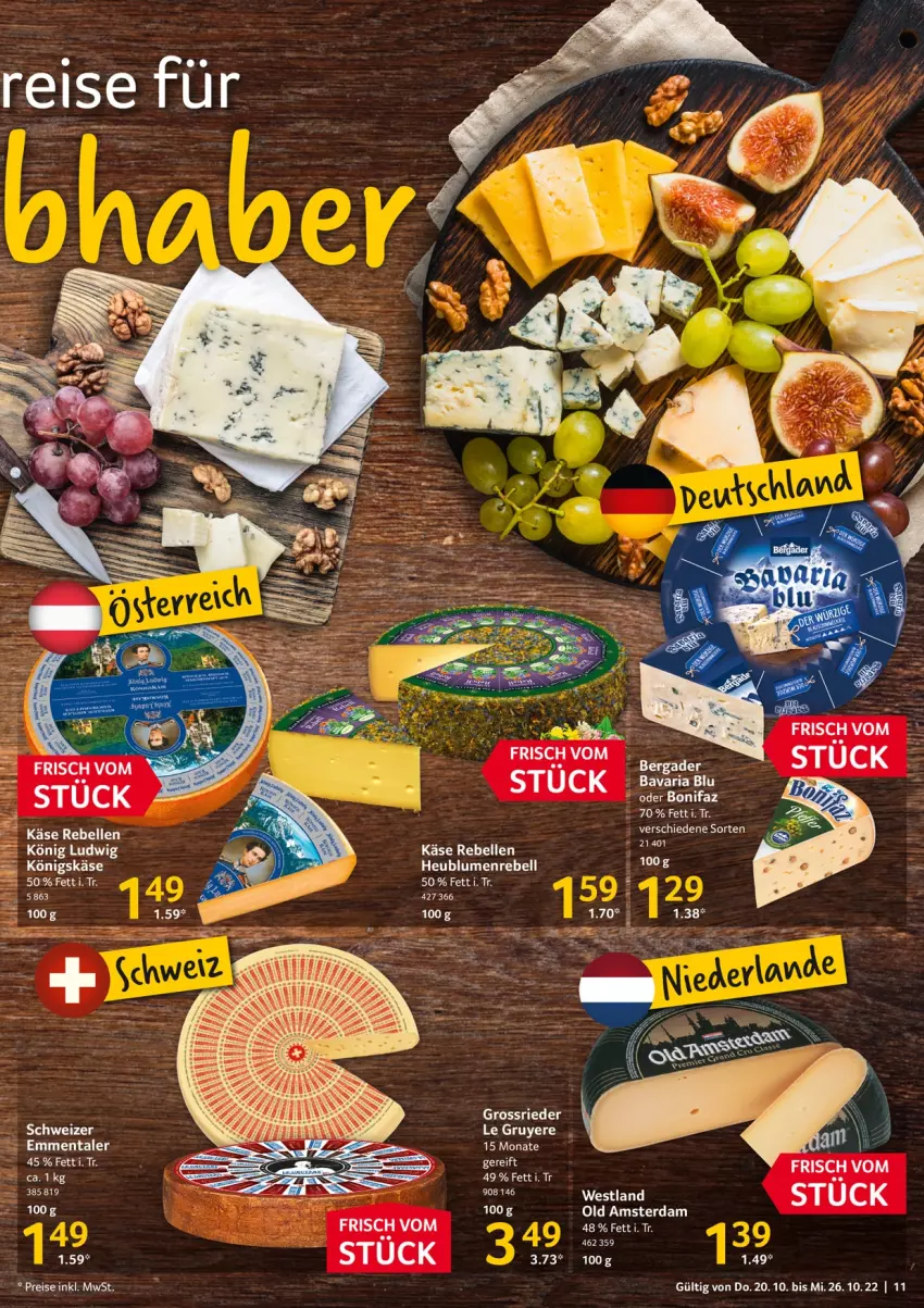 Aktueller Prospekt Selgros - Food - von 20.10 bis 26.10.2022 - strona 11 - produkty: bavaria blu, blume, blumen, Heu, LG, Old Amsterdam, rebell, Ria, tee, Ti