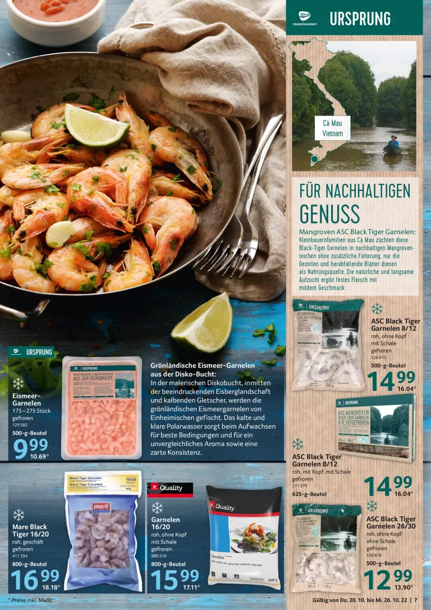 Aktueller Prospekt Selgros - Food - von 20.10 bis 26.10.2022 - strona 7 - produkty: auer, Bau, Bauer, beutel, buch, eis, elle, erde, fisch, fleisch, garnelen, lack, mac, nuss, Schal, Schale, Ti, wasser