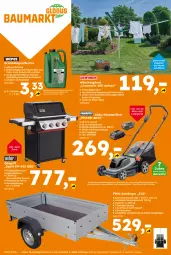 Gazetka promocyjna  - Gazetka - ważna od 04.04 do 04.04.2026 - strona 16 - produkty: akku, Anhänger, Bau, bio, biozidprodukte, Brei, dekoration, edelstahl, eis, gasgrill, globus fachmärkte, grill, Holz, korb, ladegerät, leine, LG, rasen, rasenmäher, Rauch, reifen, riegel, rwe, Ti, wäschespinne