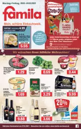 Gazetka promocyjna Famila - Prospekte - Gazetka - ważna od 24.12 do 24.12.2021 - strona 1 - produkty: angebot, angebote, baileys, Becher, beutel, burger, coppenrath, cremissimo, dessert, ehrmann, Ehrmann Grand Dessert, eis, flasche, freixenet, Hasbro, irish cream, kaffee, krombache, krombacher, krombacher pils, langnese, langnese cremissimo, liqueur, melitta, pils, playmobil, ravensburger, reis, rel, rind, rinder, Rinderroulade, rinderrouladen, rosen, Rosenkohl, rouladen, sahne, Schal, Schale, sekt, sim, spielwaren, Ti, torte, weihnachten