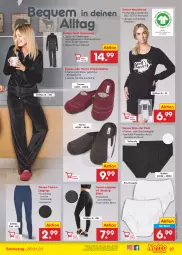 Gazetka promocyjna Netto Marken-Discount - Filial-Angebote - Gazetka - ważna od 28.01 do 28.01.2023 - strona 27 - produkty: angebot, Anzug, asti, Bau, bio, gin, hemd, hose, Jacke, leggings, Nachthemd, pantolette, pantoletten, slip, slips, Taillenslip, Tasche, taschen, Thermoleggings, Ti, tisch, ZTE