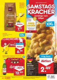 Gazetka promocyjna Netto Marken-Discount - Filial-Angebote - Gazetka - ważna od 28.01 do 28.01.2023 - strona 40 - produkty: angebot, angebote, bestpreis, bohne, bohnen, budweiser, caffè crema, coca-cola, cola, discount, eis, espresso, gin, Holz, käfer, kaffee, kaffeebohnen, kartoffel, kartoffeln, kracher, lungo, marken-discount, ndk, reis, sac, speisekartoffeln, Ti, ZTE