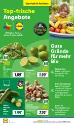 Gazetka promocyjna Lidl - Aktionsprospekt - Gazetka - ważna od 06.04 do 06.04.2024 - strona 2 - produkty: angebot, angebote, auer, Bau, bio, bioland, braun, champignon, champignons, dünger, gurke, gurken, limette, limetten, Mett, metten, ndk, pflanze, pflanzen, Schal, Schale, sekt, spinat, Ti, Tiere, Wild