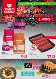 Gazetka promocyjna Selgros - Food - Gazetka - ważna od 21.09 do 21.09.2022 - strona 1 - produkty: beutel, bohne, caffe, classico, lavazza, LG, rezept, rezepte, rind, rinder, Rinderroulade, rinderrouladen, rouladen, Schal, Schale, schnitten